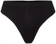 Majtki damskie - Schiesser Stringi damskie Personal Fit, czarny, L - miniaturka - grafika 1