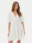 Sukienki - Pepe Jeans Sukienka letnia Day PL953694 Biały Regular Fit - miniaturka - grafika 1