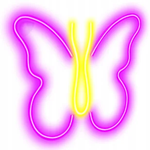 Neon Led Na Ścianę Motyl Stojący Wiszączy Kolorowy Lampka Usb/baterie Plexi - Taśmy LED - miniaturka - grafika 1