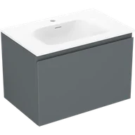 Szafki łazienkowe - Mexen Orio szafka łazienkowa 70 cm z umywalką Vela, 1 szuflada, grafit mat/biała mat - 91A10-07047-1-BF66-W23M01 - miniaturka - grafika 1