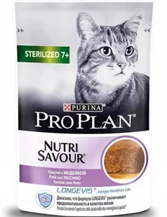 Purina Pro Plan Cat Sterilised 7+ indyk saszetka 85g - Mokra karma dla kotów - miniaturka - grafika 1
