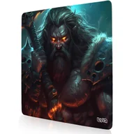 Podkładki pod mysz - PODKŁADKA POD MYSZ GAMINGOWA Wojownicza Furia 50x50 TILT Antypoślizgowa - miniaturka - grafika 1