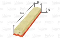 Filtry powietrza - Filtr powietrza VALEO 585323 C52107 - miniaturka - grafika 1