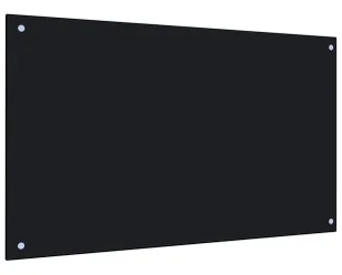 Szklany czarny panel ścienny do kuchni B5-G09 - Panele ścienne i boazeria - miniaturka - grafika 1