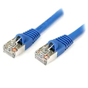 Kable miedziane - StarTech. com 4,6 m (4,6 m) kabel Ethernet Cat5e - zasilanie przez Ethernet - ekranowany - niebieski - kabel sieciowy Ethernet (S45PATCH15BL) - miniaturka - grafika 1