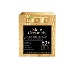 Bielenda Złote Ceramidy Głęboko odbudowujący krem przeciwzmarszczkowy 60+ dzień noc 50 ml - Kremy do twarzy - miniaturka - grafika 1