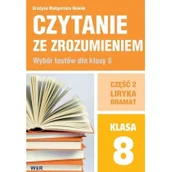Powieści i opowiadania - Grażyna Małgorzata Nowak Czytanie ze zrozumieniem dla kl. 8 SP cz.2 Liryka - miniaturka - grafika 1