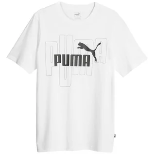 Koszulki sportowe męskie - Koszulka fitness męska Puma Graphics No. 1 Logo Tee - grafika 1