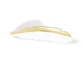 Wesele i ślub - Party Deco Wizytówki na stół Piórko - 10,5 x 3 cm - 10 szt. WS16-008-019M - miniaturka - grafika 1