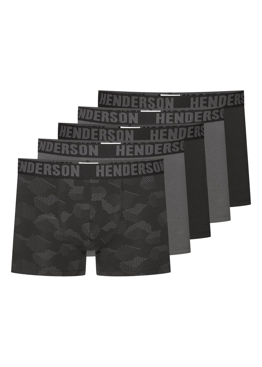 Bokserki (dłuższa nogawka) Soul Henderson 5-pak czarny, grafitowy M