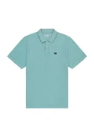 Koszulki męskie - KOSZULKA POLO MĘSKA WRANGLER 112362834 REFINED POLO SHIRT TEAL XL - miniaturka - grafika 1