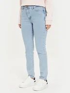 Spodnie damskie - Guess Jeans Jeansy W4YA92 D5CB3 Niebieski Slim Fit - miniaturka - grafika 1