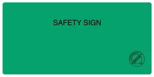 AC504 SAFETY SIGN, FN - FOLIA SAMOPRZYLEPNA; (200X100MM) - Systemy ekspozycyjne i znaki informacyjne - miniaturka - grafika 1
