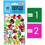 Zabawki kreatywne - TATUAŻE ZMYWALNE DLA DZIECI ANGRY BIRDS WZORY ORYGINALNE - miniaturka - grafika 1