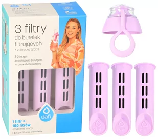 Filtr Butelki Dafi Jagoda 3 Szt + Nakrętka - Wkłady filtrujące - miniaturka - grafika 1