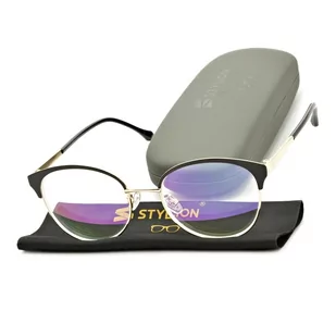 Gotowe okulary Minusy -1.50 damskie korekcyjne z antyrefleksem ST318B - Okulary korekcyjne, oprawki, szkła - miniaturka - grafika 1