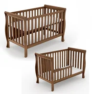 Łóżeczka i kojce - Łóżeczko Gala ORZECH dziecięce z dodatkową barierką - miniaturka - grafika 1