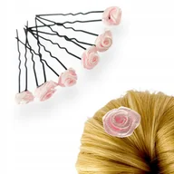 Ozdoby do włosów - Szpilki do włosów Kokówki z różyczką Kwiatki do koka - miniaturka - grafika 1