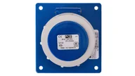 Gniazdka elektryczne - Gniazdo tablicowe skośne 16A 3P 230V /80x97/ niebieskie IP67 POWER TWIST 4132-6 - miniaturka - grafika 1