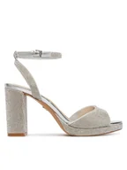 Sandały damskie - Aldo Sandały Alluring 13918870 Srebrny - miniaturka - grafika 1