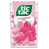 Cukierki - Ferrero Drażetki Tic Tac Strawberry Mix o smaku truskawki 18 g - miniaturka - grafika 1