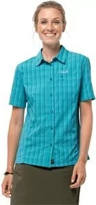 Jack Wolfskin Damska koszula Centaura Dark Aqua S 1401623 - Koszule damskie - miniaturka - grafika 1