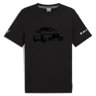 Koszulki męskie - Koszulka męska Puma 63063301 BMW MMS ESS GRAPHIC Czarna - miniaturka - grafika 1