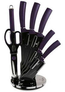 Fioletowy zestaw stalowych noży w obrotowym stojaku C5-A83 - Noże Fioletowy zestaw stalowych noży w obrotowym stojaku C5-A83 - Noże - miniaturka - grafika 1
