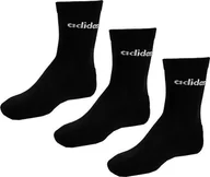 Skarpety termoaktywne - Adidas Skarpety adidas Linear Crew Cushioned Socks 3P czarne IC1301 40-42 - miniaturka - grafika 1