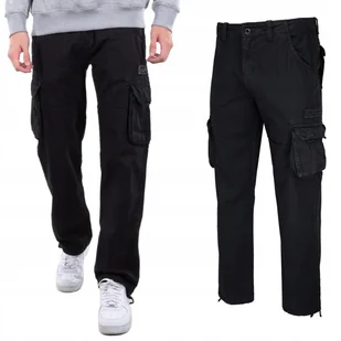 Spodnie Alpha Industries Jet Pant 101212 03 Czarne 33 - Spodnie męskie - miniaturka - grafika 1