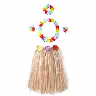 SPÓDNICA HAWAJSKA KOSTIUM ALOHA URODZINY IMPREZA STRÓJ KARNAWAŁOWY - Stroje karnawałowe - miniaturka - grafika 1