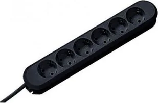 Listwa zasilająca Bachmann 6x 6 gniazd 1.5 m czarna - Listwy zasilające - miniaturka - grafika 1
