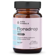 Układ pokarmowy - Aura Herbals Floradrop femi, probiotyk, 20 kapsułek - miniaturka - grafika 1