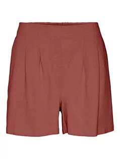 Spodenki damskie - VERO MODA Damskie szorty Vmjesmilo Hw WVN Ga Noos, marsala, S - grafika 1