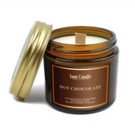 Świece - Your Candle Świeca sojowa zapachowa z drewnianym knotem hot chocolate 120 ml - miniaturka - grafika 1