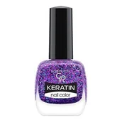 Lakiery do paznokci - Golden Rose, Keratin Glitter Nail Color, 414 Keratynowy lakier do paznokci - miniaturka - grafika 1