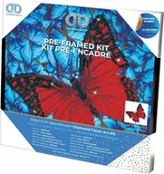 Zabawki kreatywne - DIAMOND DOTZ Haft diamentowy Diamond Dotz Czerwony motyl 33x33cm DDK5020 - miniaturka - grafika 1