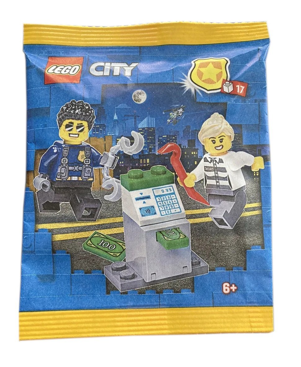 LEGO City Zestaw - Policeman and Crook with ATM 952304 polybag klocki