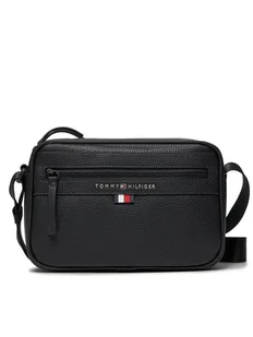 Tommy Hilfiger Saszetka Essential Pu Ew Reporter AM0AM12093 Czarny - Nerki - miniaturka - grafika 1