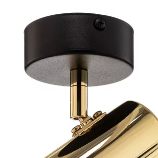 Euluna Spot sufitowy Lund czarny i złoty, 1-punktowy - Lampy sufitowe - miniaturka - grafika 3