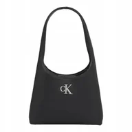 Torebki damskie - Calvin klein torebka damska minimal monogram a shoulderbag t czarna - miniaturka - grafika 1