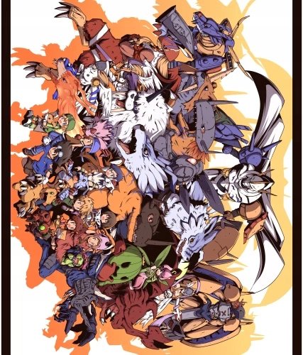 Plakat Anime Digimon adventure DGA_003 A3 (custom)