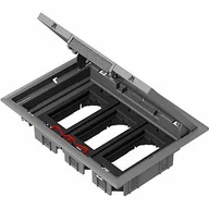 Kanały kablowe - Schneider electric Altira Puszka podłogowa 6-modułowa 3x2 gł.72mm szara ISM50636 ISM50636 - miniaturka - grafika 1