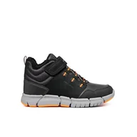Botki damskie - Geox J FLEXYPER BOY B ABX Botki, czarne/granatowe, 0 UK, Czarno-granatowy, 0 UK - miniaturka - grafika 1