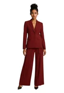 Spodnie damskie - Pantaloni palazzo a vita alta con pince Donna Imperial - miniaturka - grafika 1