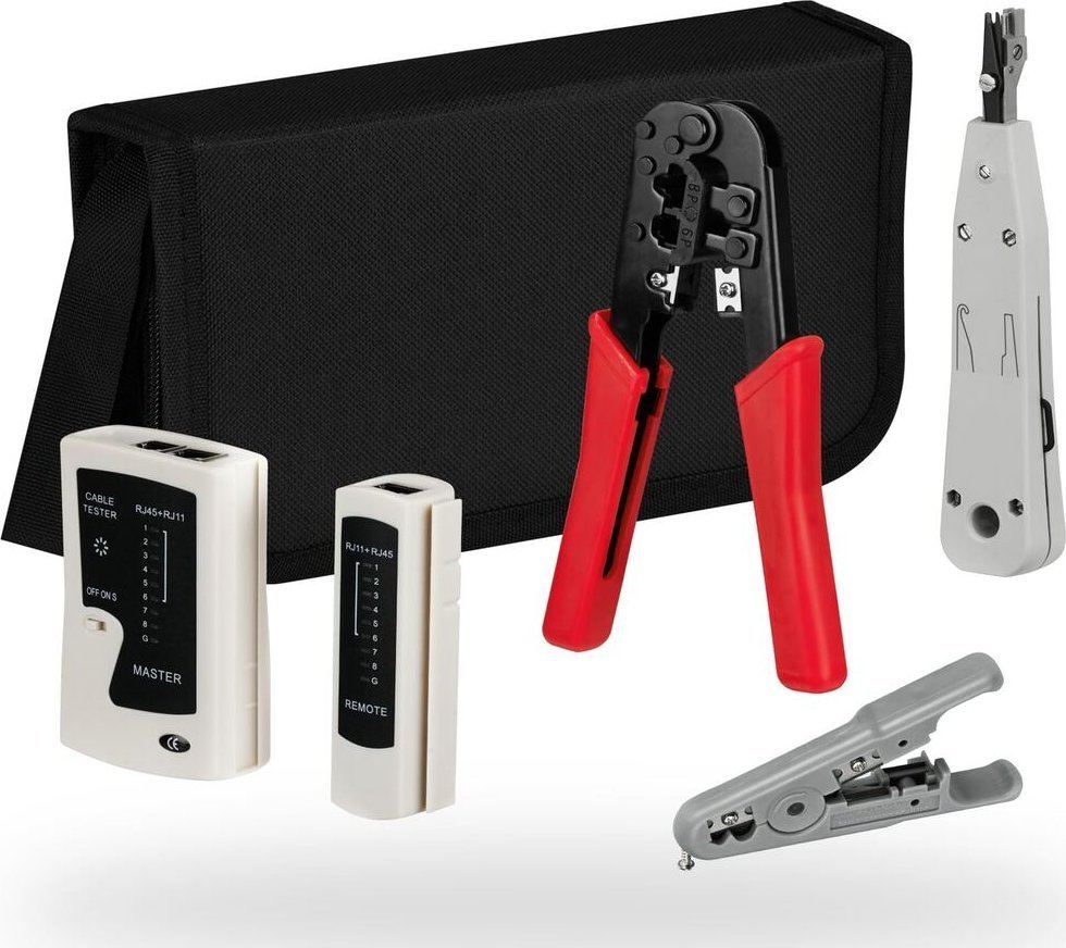 EFB EFB Netzwerk Werkzeug Set mit Tasche 4-teilig EC020700001