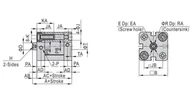Akcesoria pneumatyczne - Siłownik Pneumatyczny kompaktowy z jednostronnym tłoczyskiem ISO21287. Średnica tłoka 20mm skok 25mm D20x25, FNSKI020.0025 - miniaturka - grafika 1