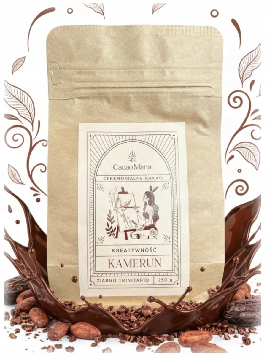 CacaoMana Kamerun Kreatynowść 250 g Trinitario Kakao Ceremonialne
