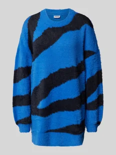 Sweter z dzianiny o kroju oversized z prążkowanymi wykończeniami model ‘HEIDI’ - Swetry damskie - miniaturka - grafika 1