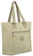 Torebki damskie - PETERSON torba damska miejska duża shopper bag sportowa na ramię miętowa - miniaturka - grafika 1